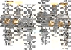 5/8-18 Outlet Thread, 1/4 Inlet Thread, Aluminum, Straight Valve, Oil Reservoir Needle Valve Manifold